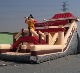 T6-211 Samurai Temple Giant Slide Kid Ou...