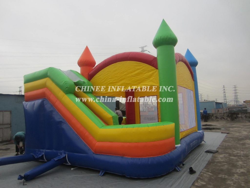 T5-220 Popular Inflatable Castle Bounce House With Slide