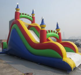 T8-216 Inflatable Slides Colorful Castle...