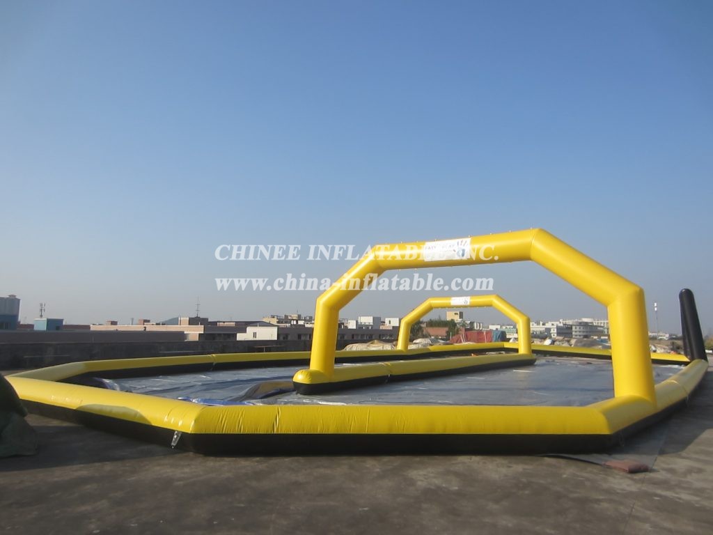 T11-290 Inflatable Race Track Sport Challenge Game