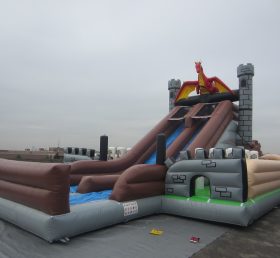 T8-390 Dinosaur Giant Slide Kids Bouncy ...