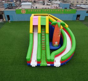 T8-348 Jungle Theme Inflatable Dry Slide...