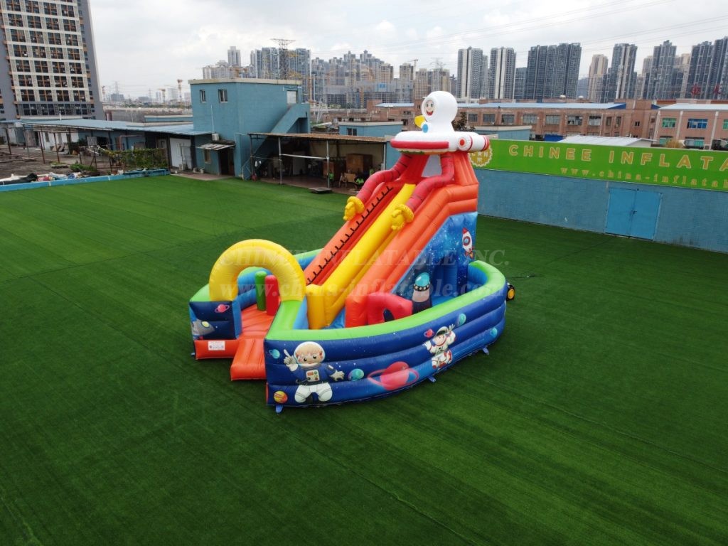 T8-1408 Space Inflatable Slide Kids Playland