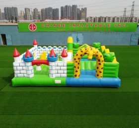 T1-2 Jungle Theme Inflatable Castle Boun...