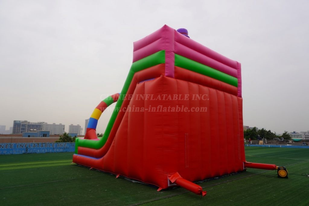 T8-1210 Funny Clown Inflatable Slides