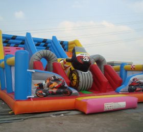 T8-362 Giant Motobike Inflatable Dry Sli...