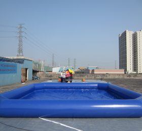 Pool1-557 Large Deep Blue Inflatable Poo...