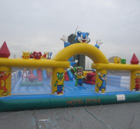 T6-111 Blue Cat Theme Bouncer Giant Infl...