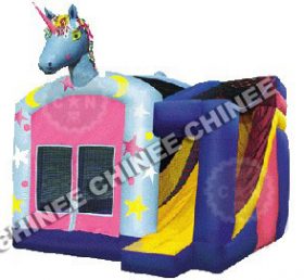 T5-113 Unicorn Inflatable Castle Bouce H...