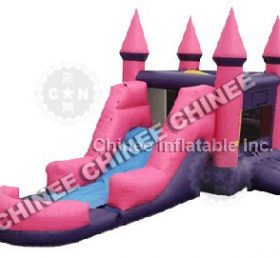 T5-156 Pink Inflatable Castle Bouncer Ho...