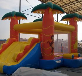 T5-167 Jungle Theme Inflatable Castle Bo...