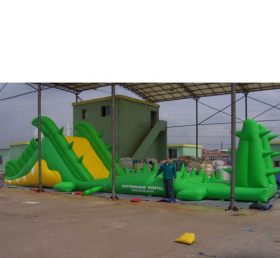 T7-449 Green Inflatable Obstacles Course...