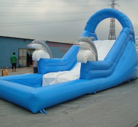 T8-1111 Dolphin Giant Slides Inflatable ...