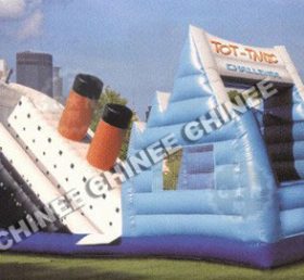 T8-137 Titanic Ship Inflatable Dry Slide...