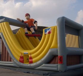 T8-160 The Boy Skating Inflatable Slide ...