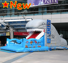 T8-180 Whale Inflatable Slide For Kid Ad...