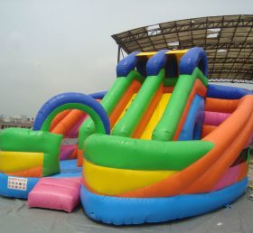 T8-217 Giant Colorful Inflatable Dry Sli...