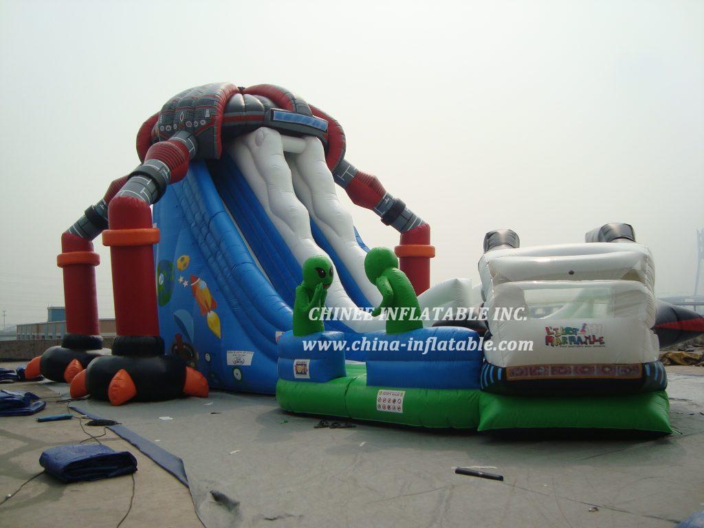 T8-221 Inflatable Slide Alien And Space Giant Slide