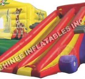 T8-358 Animal Themed Slide Bounce House ...
