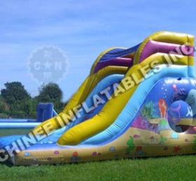 T8-635 Undersea World Inflatable Dry Sli...