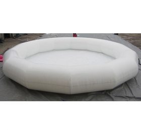 Pool2-504 White Round Inflatable Water P...