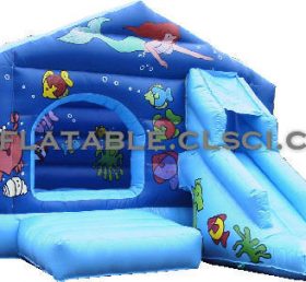 T2-2253 Disney Mermaid Inflatable Bounce...