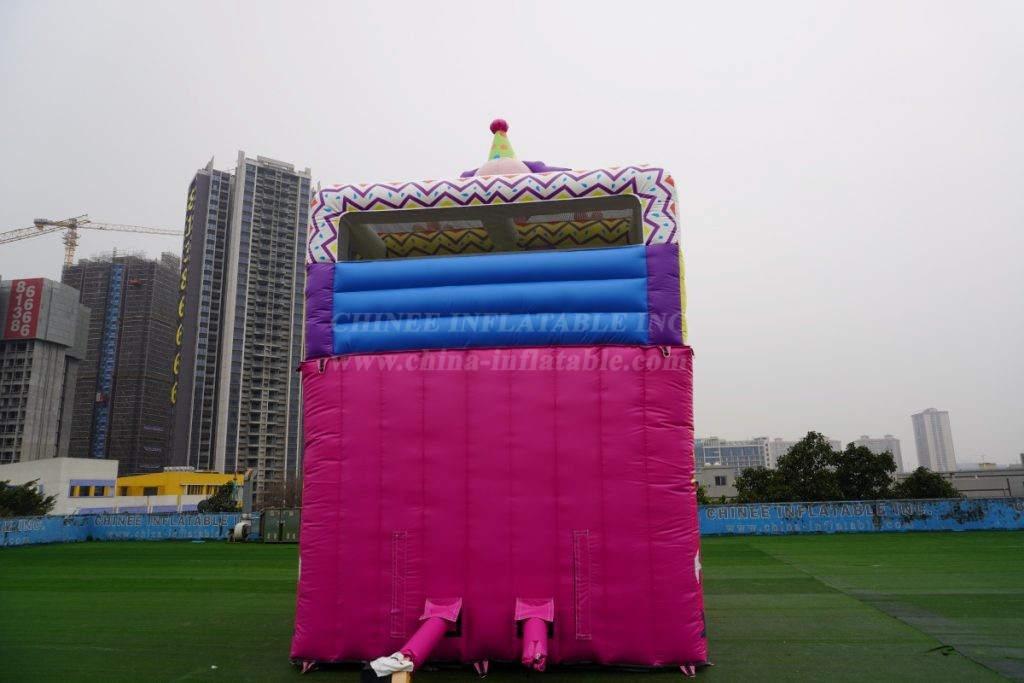 T8-1495 Happy Clown Inflatable Dry Obstacle Inflatable Slide