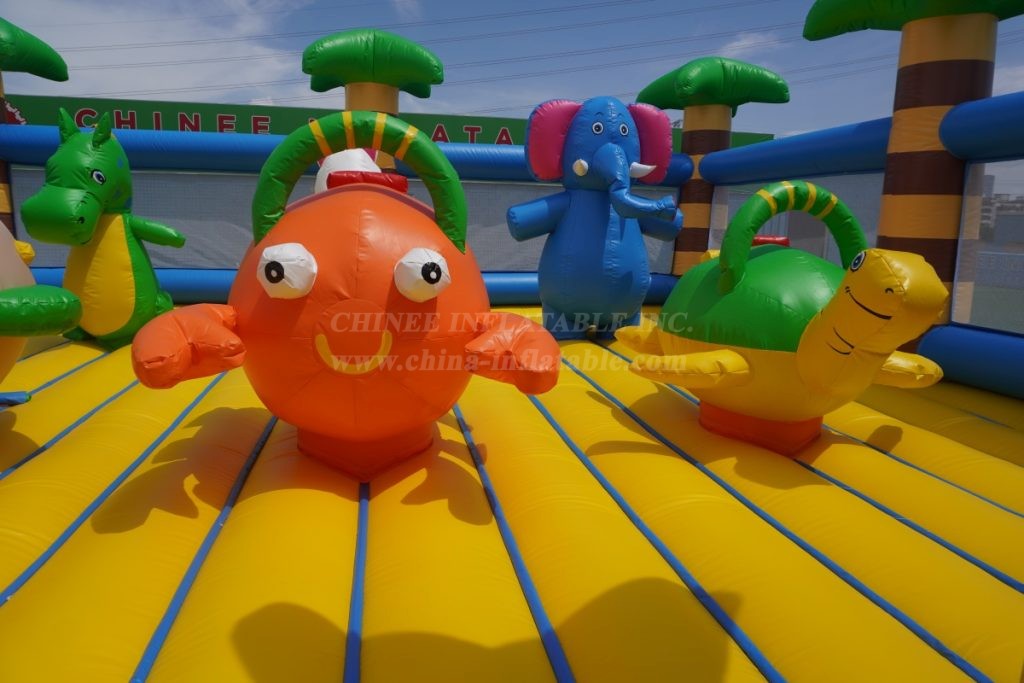 T6-504 Jungle Theme Inflatable Park