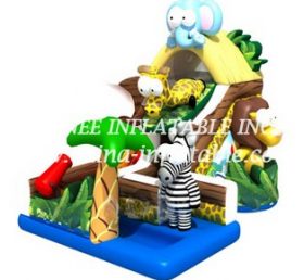 T8-1472 Jungle Themed Inflatable Slide F...