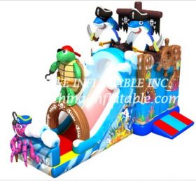 T8-1478 Pirates Giant Inflatable Dry Sli...