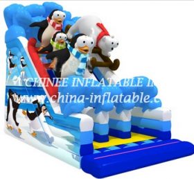 T8-1505 Penguin Inflatable Slide Kid Obs...