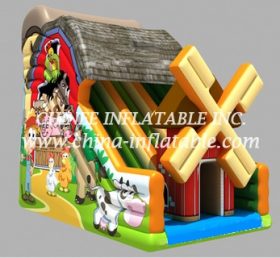 T8-1508 Farm House Themed Inflatable Sli...