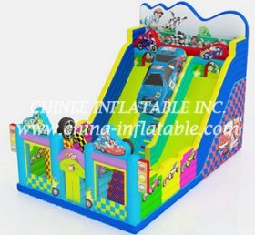 T8-1512 Cars Inflatable Slide Jumping Ki...