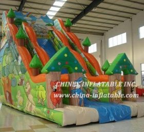 T8-1546 Jungle Themed Bouncing With Slid...