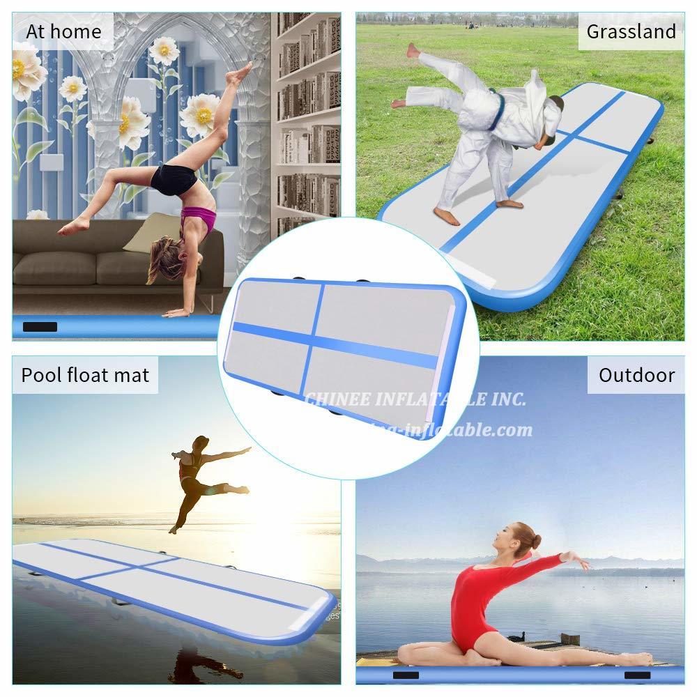 AT1-032 Inflatable Air Track Tumbling Mat For Gymnastics Airtrack Floor Mat For Home Use Cheer Training Tumbling Cheerleading Beach Park