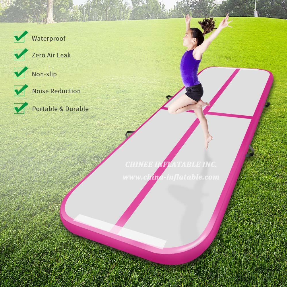 AT1-081 Inflatable Gymnastics Airtrack Tumbling Air Track Floor Trampoline Electric Air Pump For Home Use/Training/Cheerleading/Beach