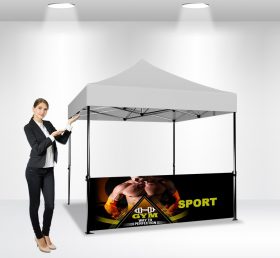 F2-13 10×10 Half Wall Folding Tent/Adve...