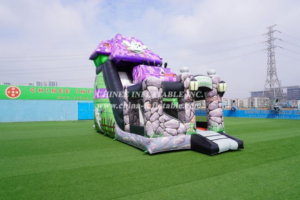 IS3-003 Haunted House Inflatable Slide Halloween Slide