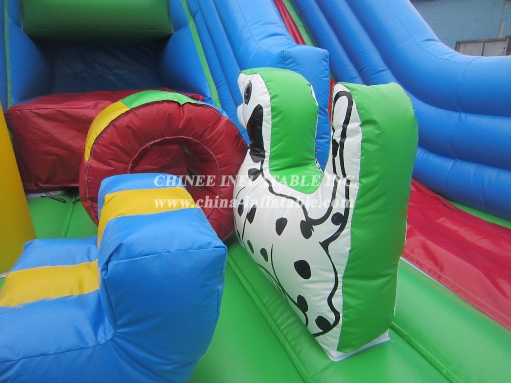 T8-2005 Jungle Themed Commercial Giant Inflatable Slide For Adult