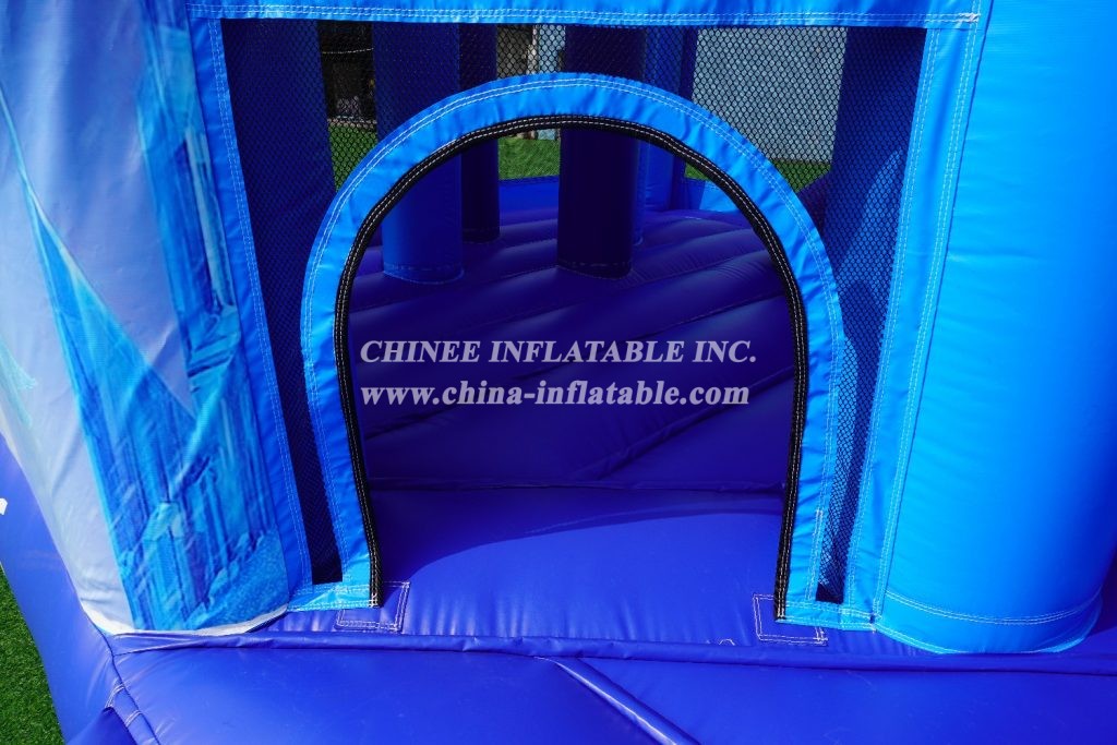 T5-1000 Inflatable Frozen Combo Moonwalk Elsa Frozen Bounce House