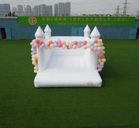 T2-3508 Pure White Inflatable Bouncy Cas...