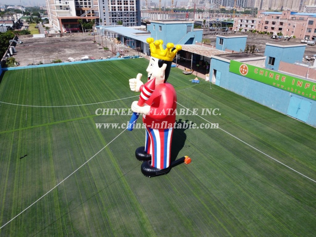 Cartoon2-380 Giant Advertising Inflatable Cartoon King Theme Promotional Character