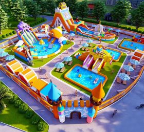 IS11-4000 Biggest Inflatable Zone Amusem...