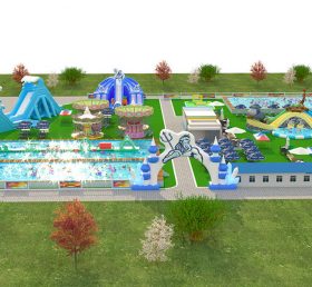 IS11-4016 Biggest Inflatable Zone Amusem...