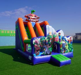 T8-2105C Minecraft Inflatable Slides