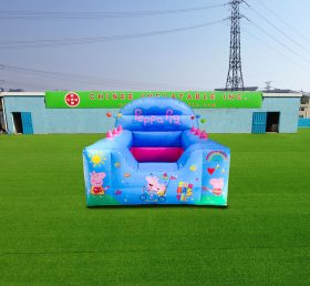 T2-4003 Blue Peppa Pig High Back Inflata...