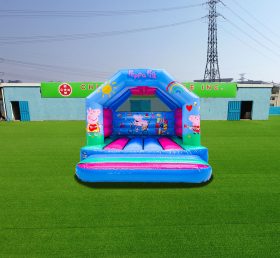 T2-4016 12X12Ft Blue Peppa Pig Bounce Ho...