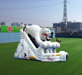 T8-1437 Winter Theme Giant Slide Bear Pe...