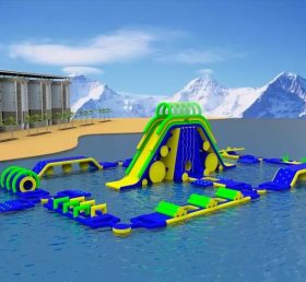 S163 Inflatable Water Park Aqua Park Wat...