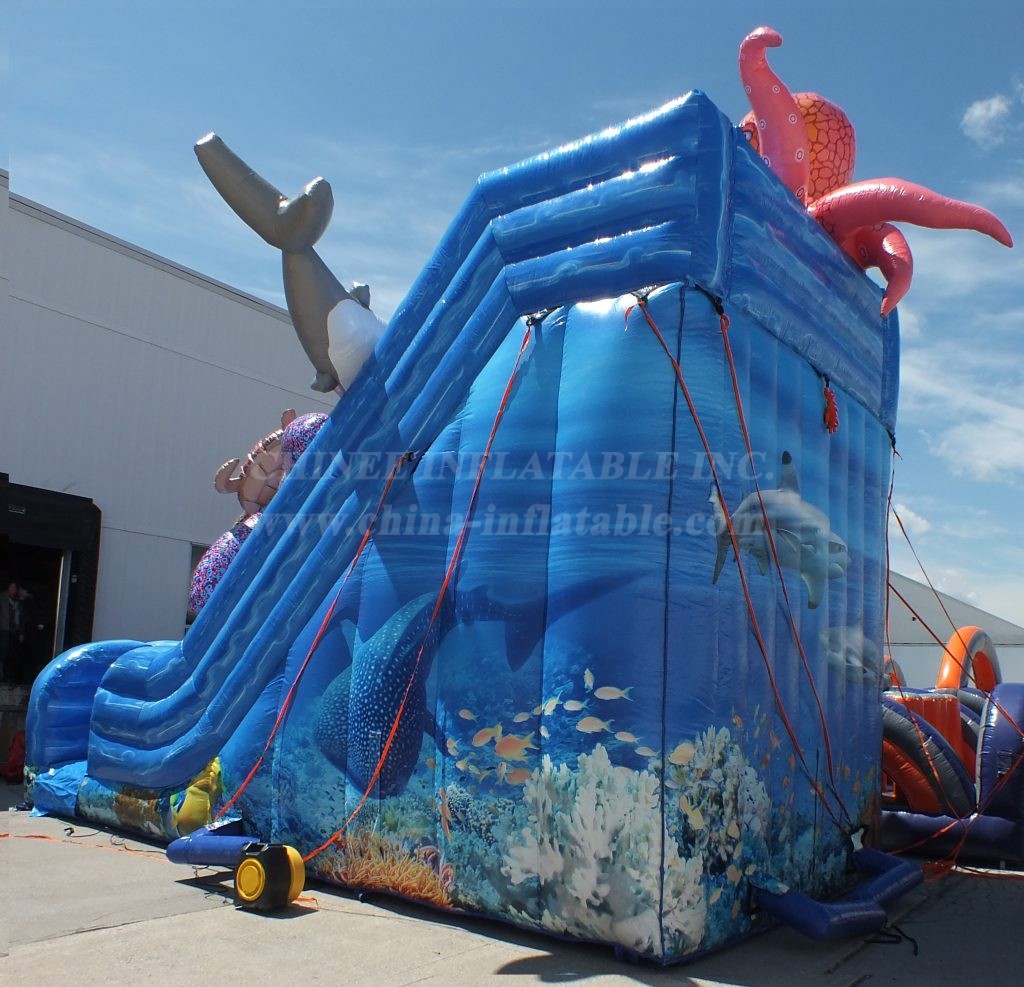 T8-4015 Ocean Quest Inflatable Slide